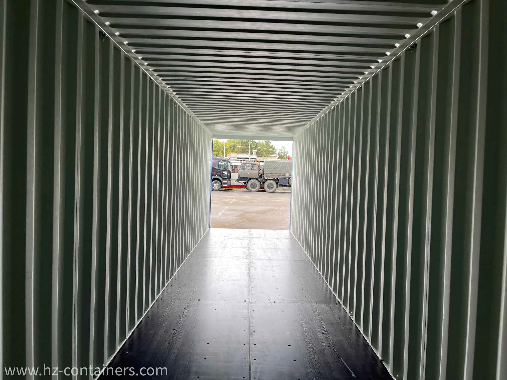 40′ High Cube Double Door in Blau – Single-Trip, HZKU 250 015-5