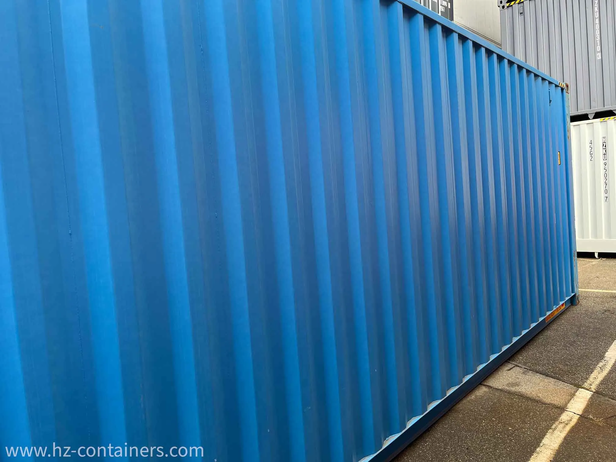 40′ High Cube Double Door in Blau – Single-Trip, HZKU 250 015-5