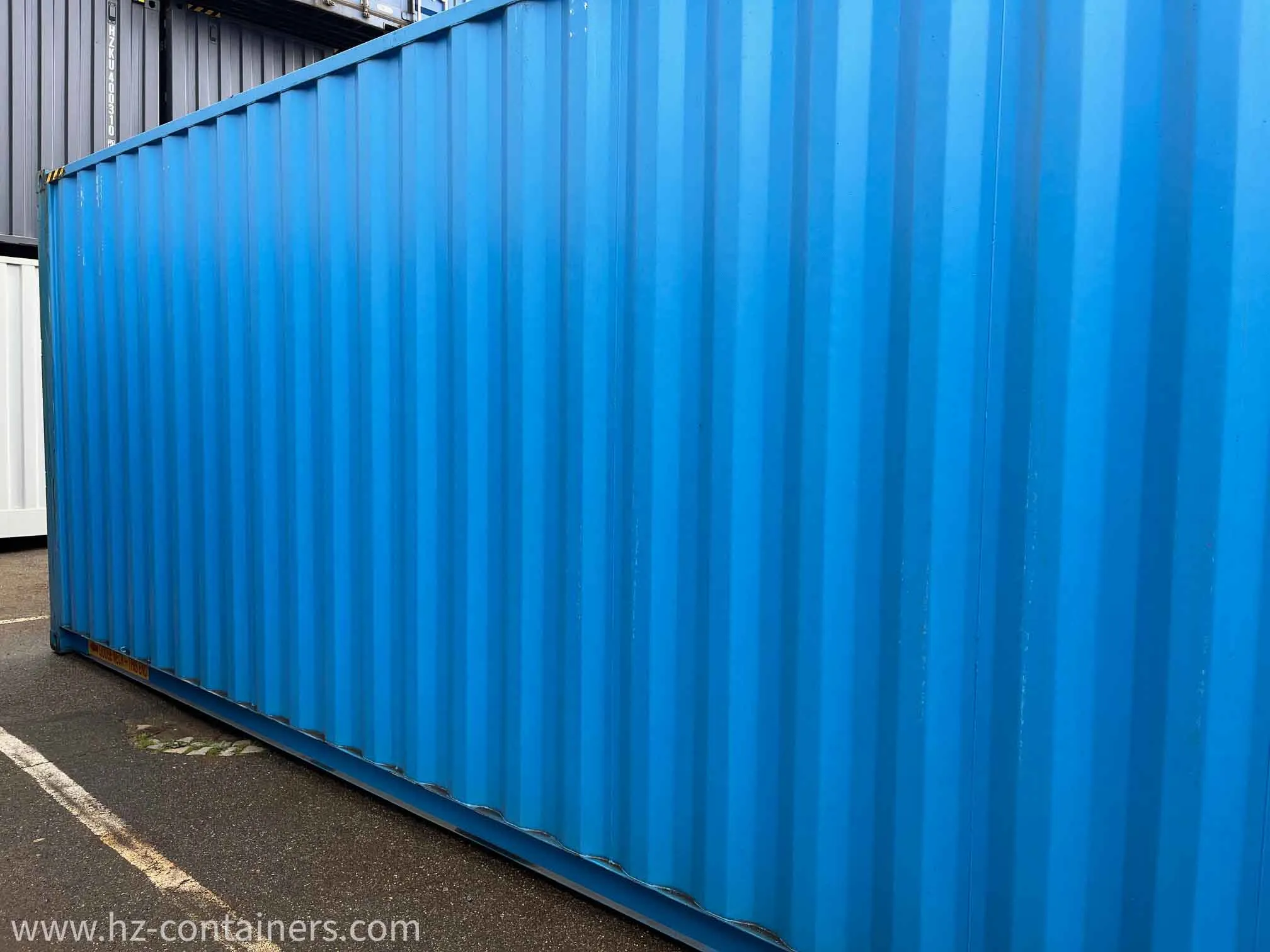 40′ High Cube Double Door in Blau – Single-Trip, HZKU 250 015-5