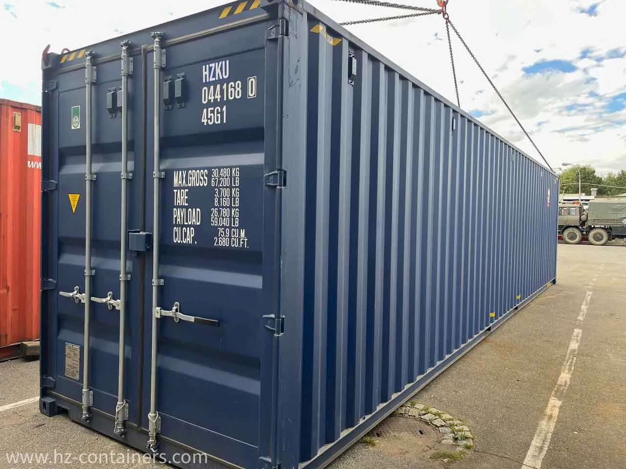 Schiffscontainer 40’HC 2x Türen IICL6 Qualität, HZKU 044 168-0