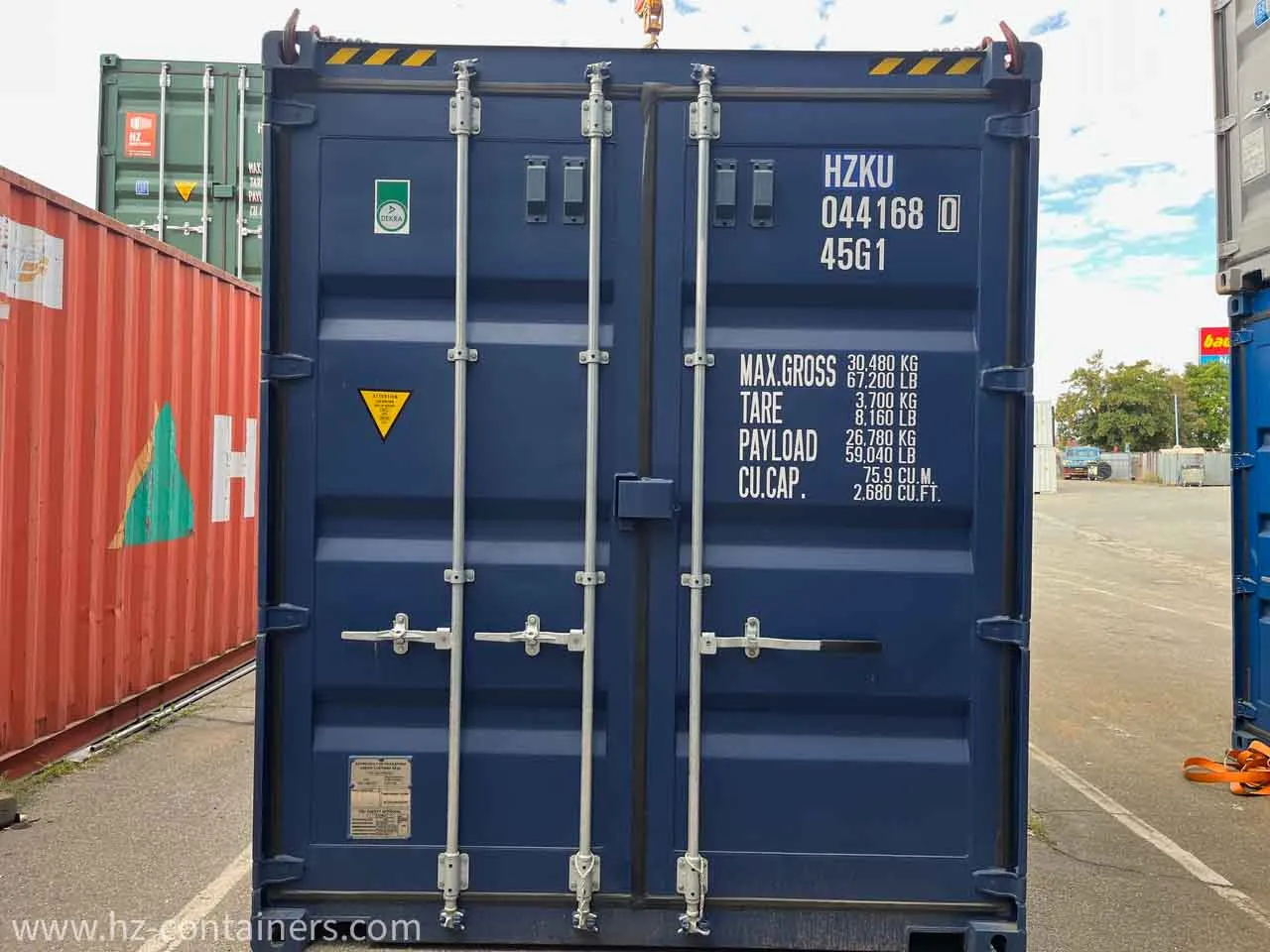 Schiffscontainer 40’HC 2x Türen IICL6 Qualität, HZKU 044 168-0