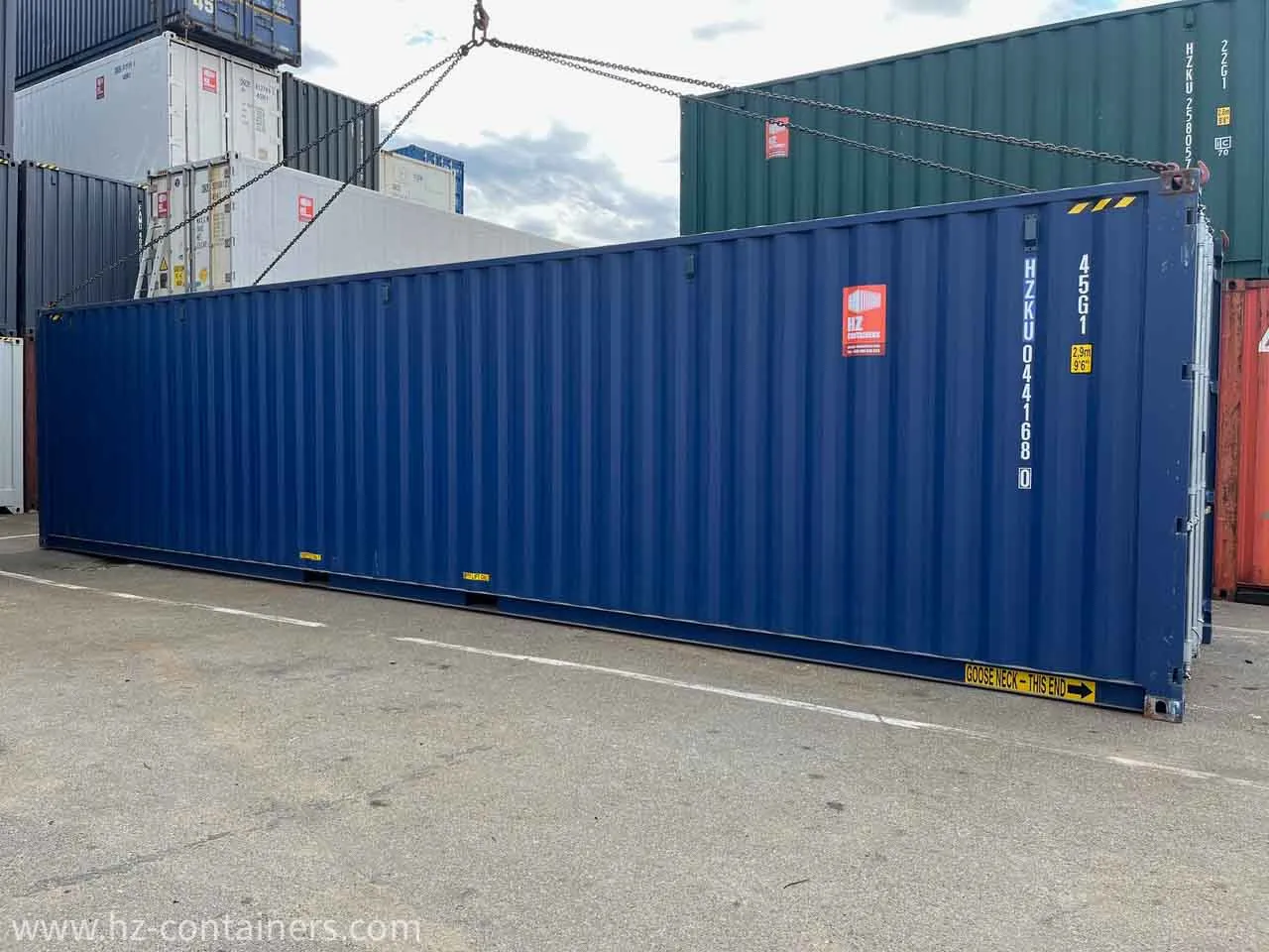 Schiffscontainer 40’HC 2x Türen IICL6 Qualität, HZKU 044 168-0