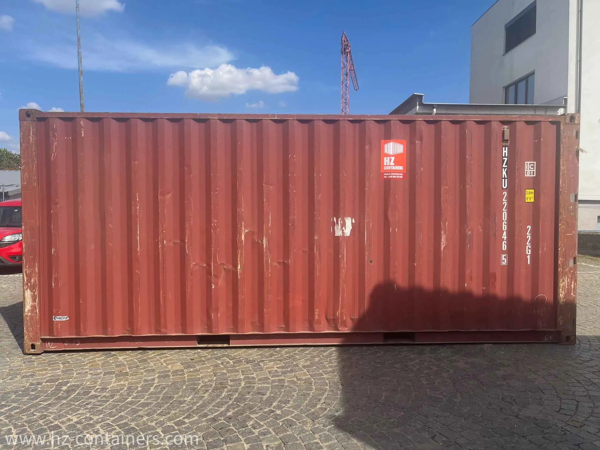 20′ ausgemusterter Schiffscontainer in AS IS Qualität, HZKU 220 646-5