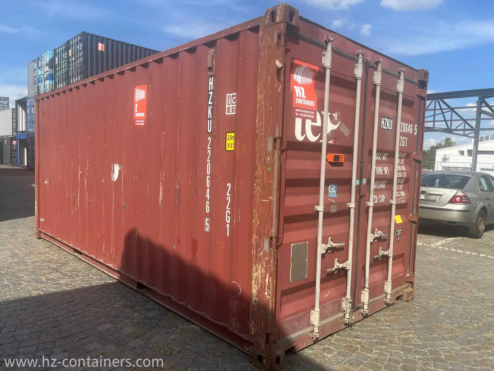 20′ ausgemusterter Schiffscontainer in AS IS Qualität, HZKU 220 646-5