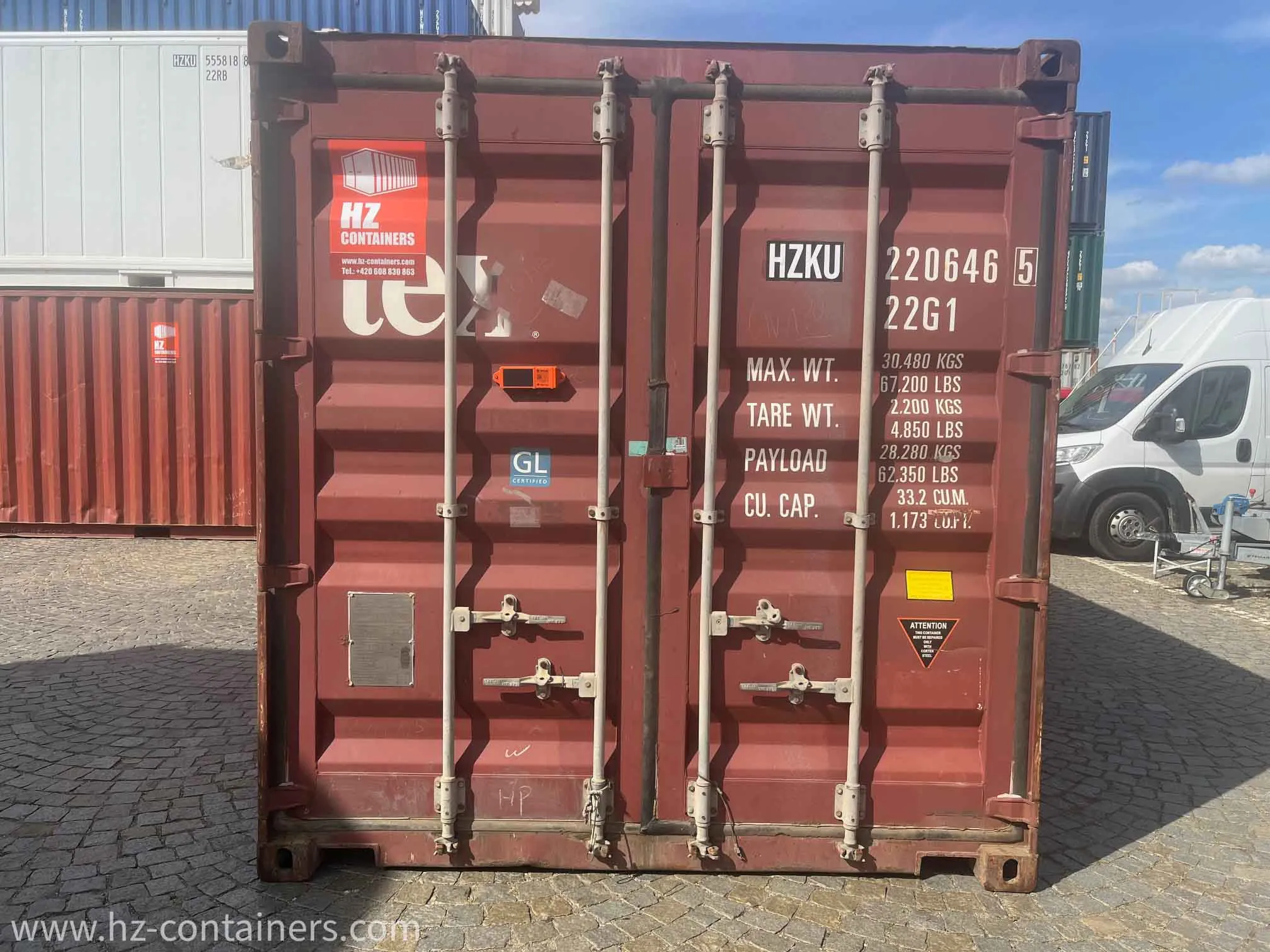 20′ ausgemusterter Schiffscontainer in AS IS Qualität, HZKU 220 646-5