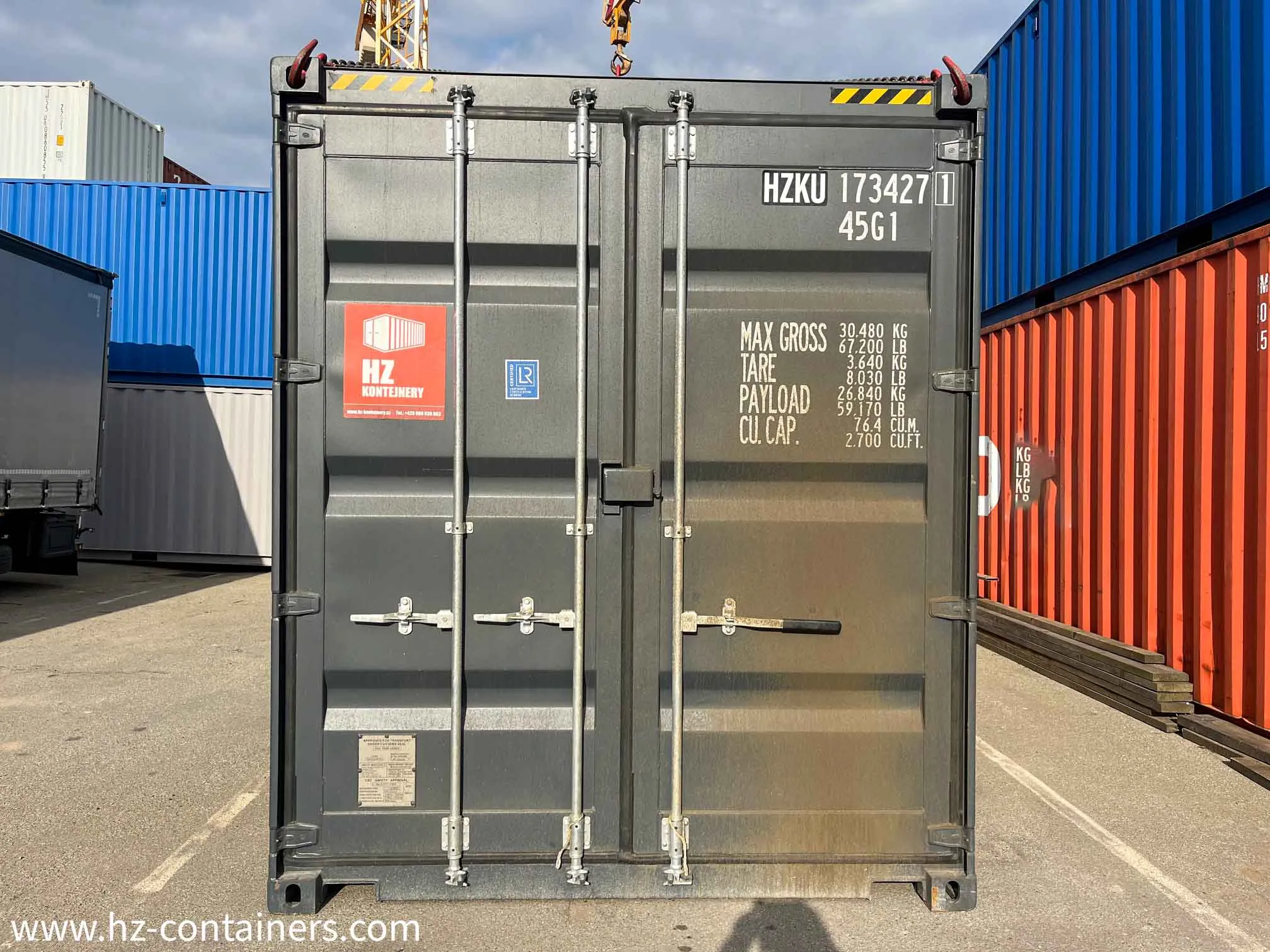 Schiffscontainer 40’HC Qualität IICL, HZKU 173 427-1
