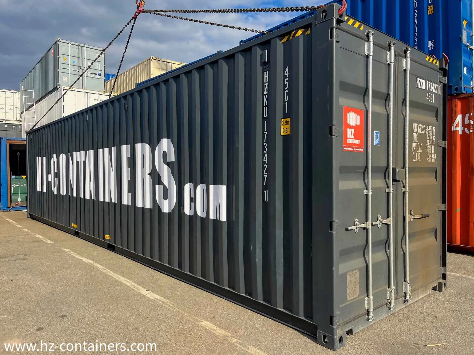 Schiffscontainer 40’HC Qualität IICL, HZKU 173 427-1
